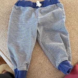 Carter's Navy and White Striped Joggers